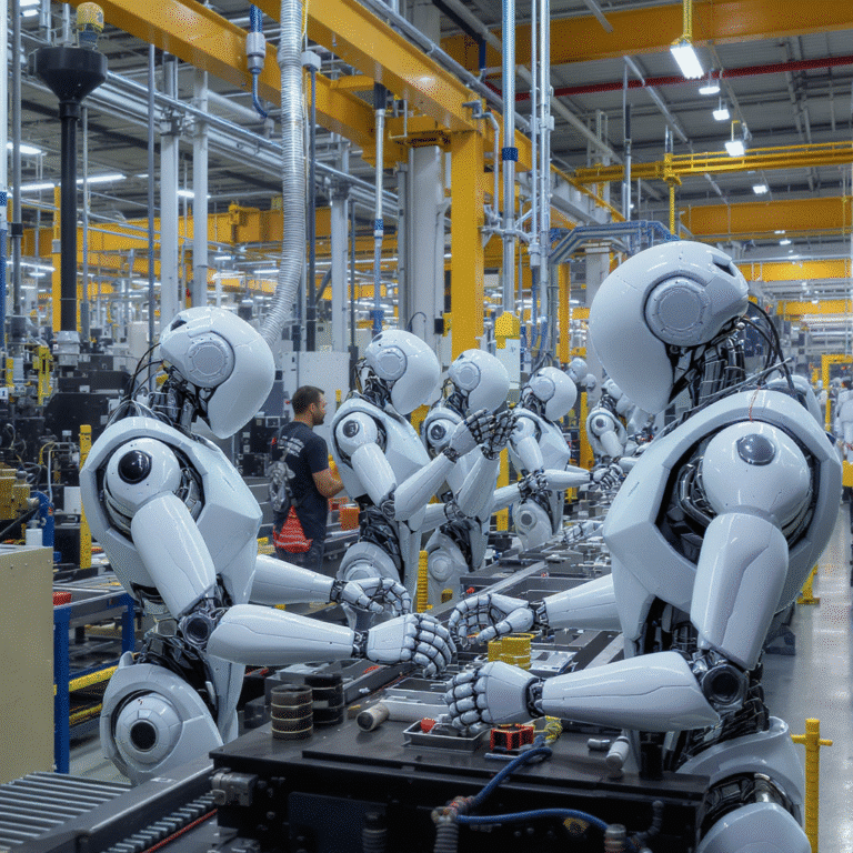 découvrez comment les robots humanoïdes révolutionnent l'industrie avec des applications concrètes allant de l'assistance en production à l'automatisation des tâches, apportant efficacité et innovation dans divers secteurs.