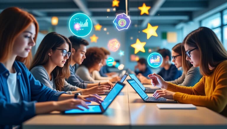découvrez comment la ludification de l'apprentissage motive en attribuant des points d'expérience pour chaque exercice réussi, rendant l'éducation plus engageante et interactive.