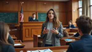 découvrez comment la participation à des simulations de procès au tribunal améliore l'expression orale et développe les compétences en communication.