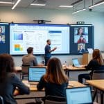 découvrez comment la formation hybride allie modules e-learning et séances en classe pour offrir une expérience d'apprentissage flexible et efficace.