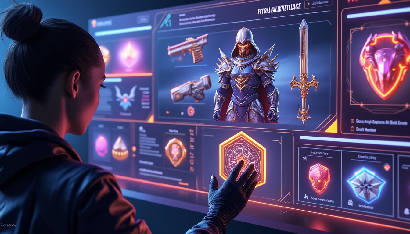 découvrez comment la vente d'objets virtuels uniques dans les jeux vidéo utilise la technologie nft pour garantir la propriété et l'authenticité des biens numériques.