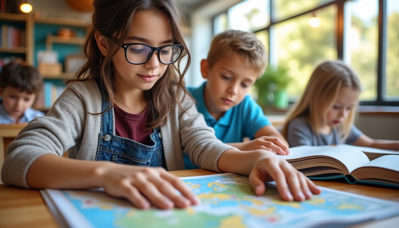 découvrez comment l'adaptation du matériel pédagogique aux élèves malvoyants illustre la différenciation pédagogique, favorisant un apprentissage inclusif et adapté aux besoins spécifiques de chaque élève.