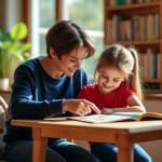 découvrez comment le tutorat entre élèves, où un élève plus âgé aide un plus jeune en lecture, favorise l'apprentissage et le soutien scolaire.