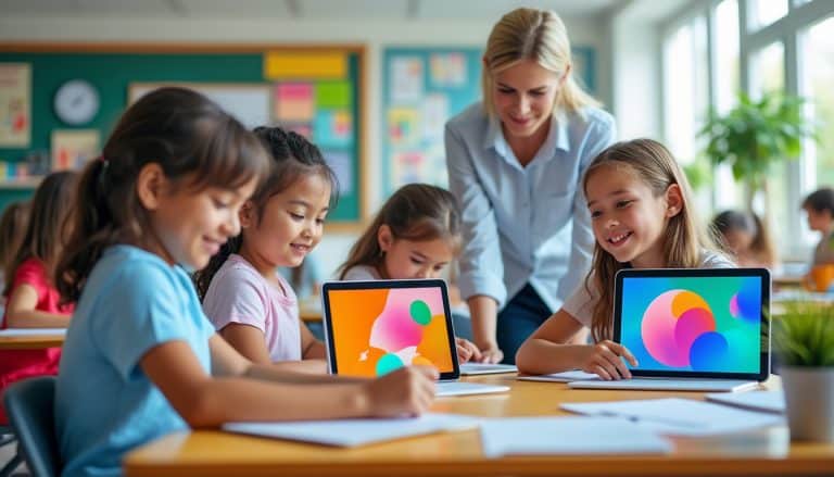 l’équipement des écoles en tablettes favorise les apprentissages, développe les compétences numériques et accompagne la transformation de l’éducation.