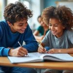 découvrez comment l’explication par un élève plus âgé favorise l’apprentissage et constitue une forme efficace de tutorat entre pairs.